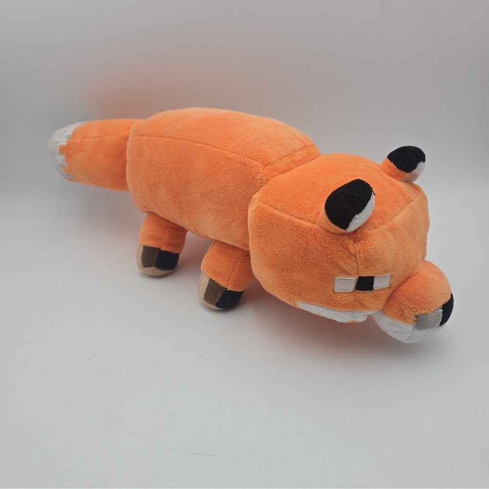 MINECRAFT FOX Soft Plush 20"  Stuffed Toy Animal  pre owned
